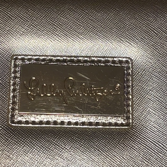 Lilly Pulitzer Gold Leatherette Agenda Folio - Picture 3 of 9